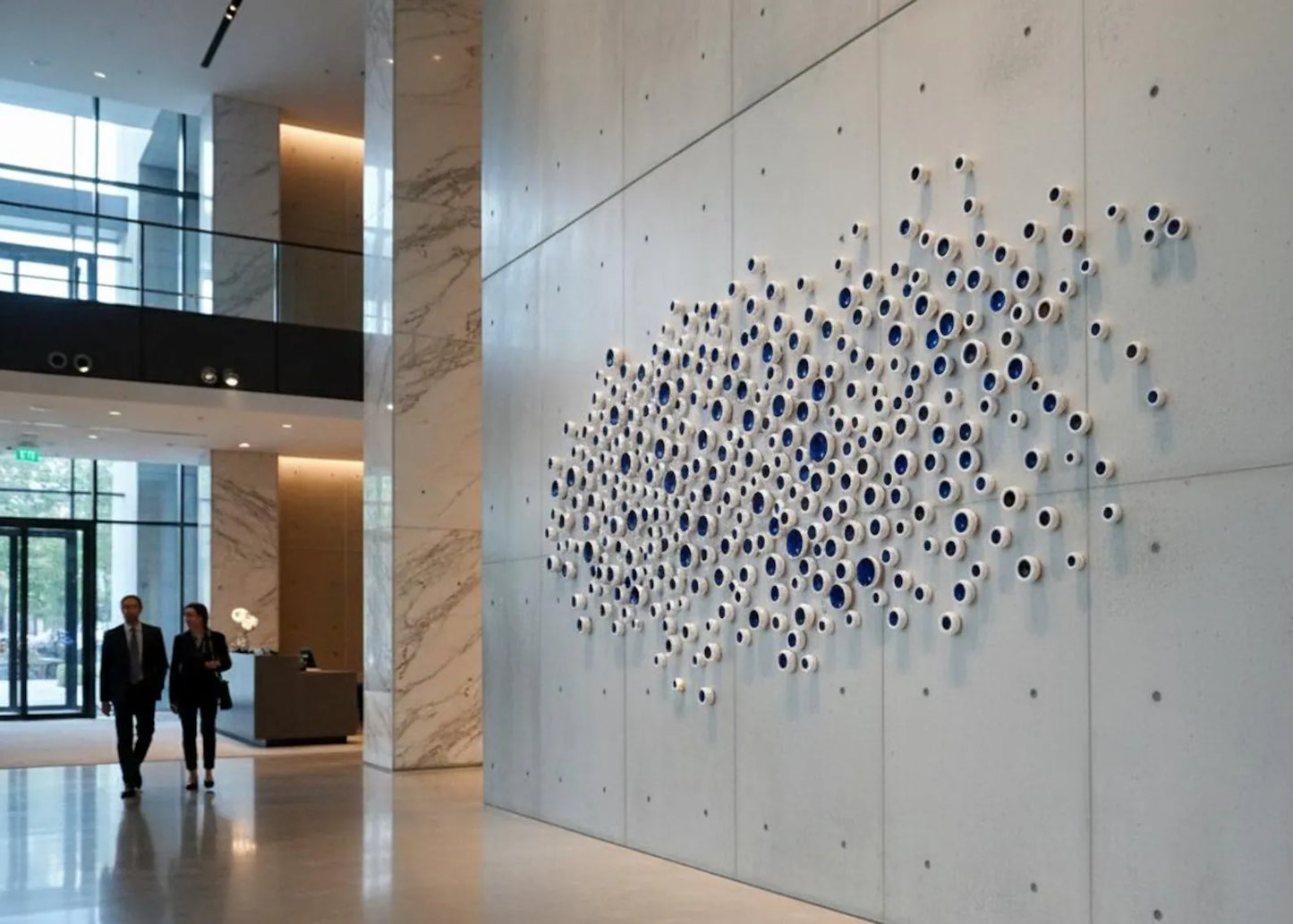Metallic Gold & White Pod Wall Sculpture: 3D Modern Art Installation, 60pc