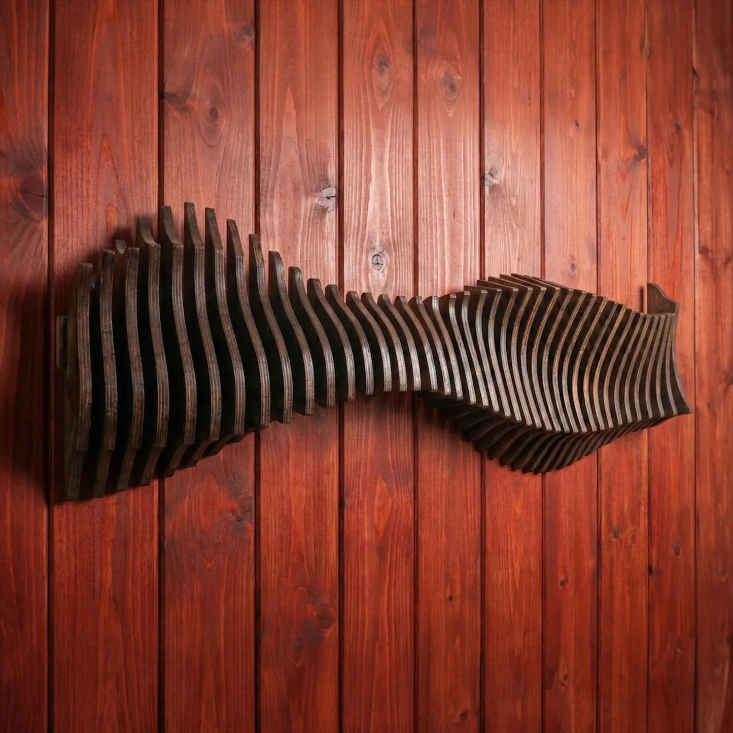 Parametric Wood Wall Art "Anomaly" Home Décor Acoustic Minimalistic Bohemian Modern