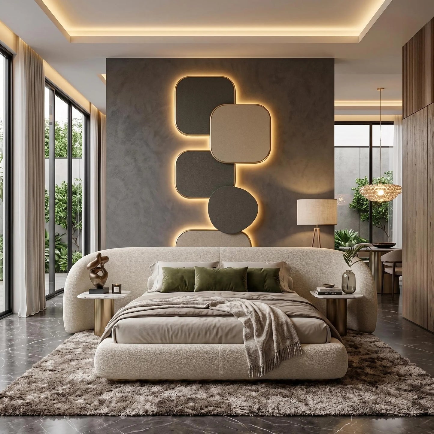 Luxury Abstract Geometric Wall Art for Modern Minimalist Interior Decor