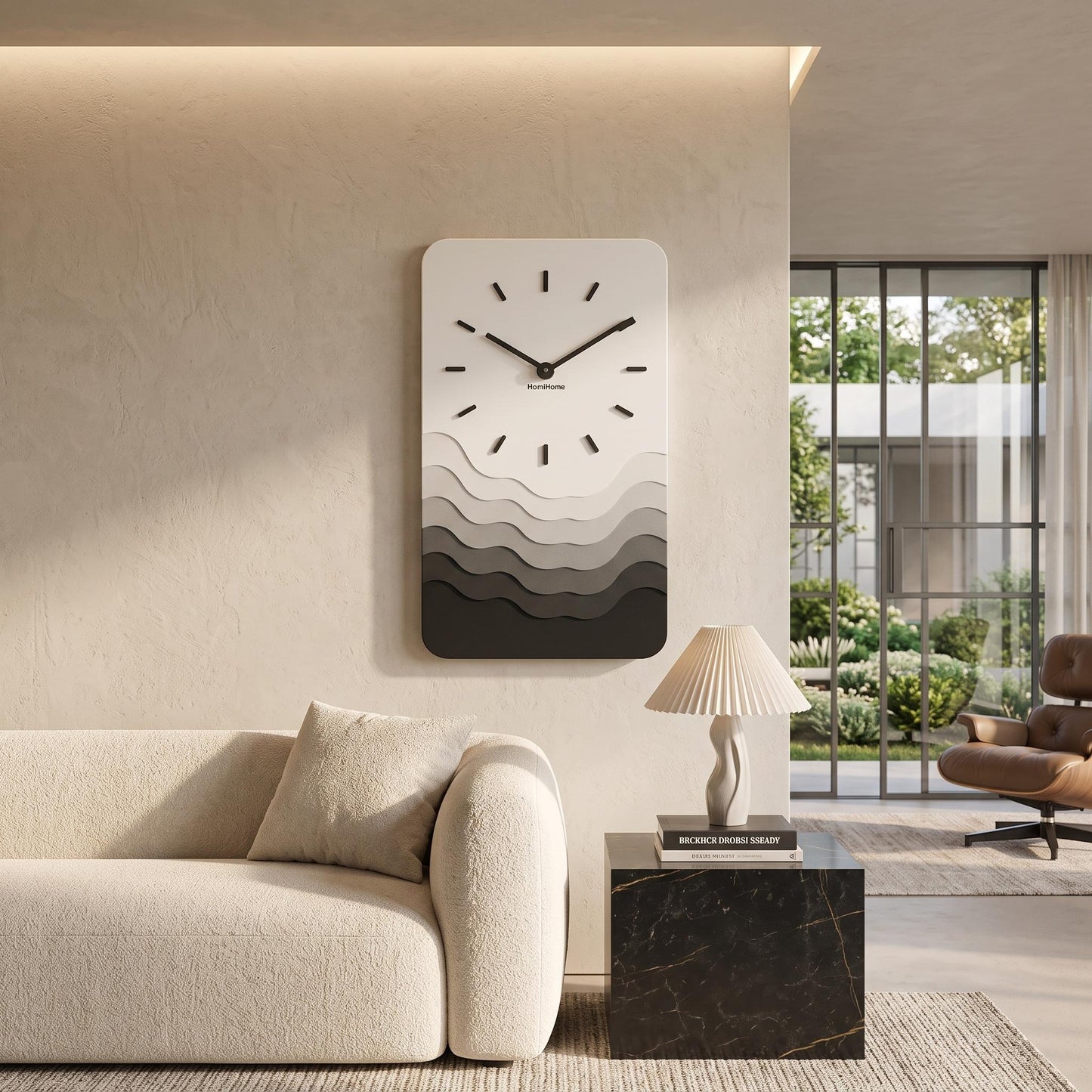 Luxury Minimalist Wall Clock for Cinematic Interior Showcase