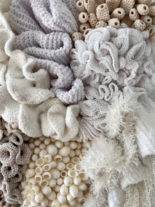 Coral reef textured modern wall art, wall tapestry hanging woven, textile wall art large, fiber art wall hanging, boho tapestry, home gift