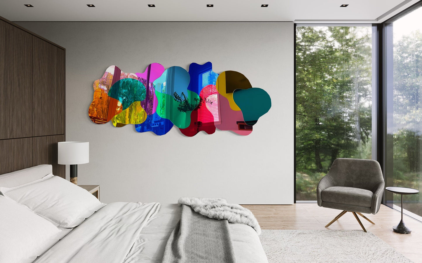 Mirrored Acrylic 3D Wall Art: Extra Large Pop Art Sculpture