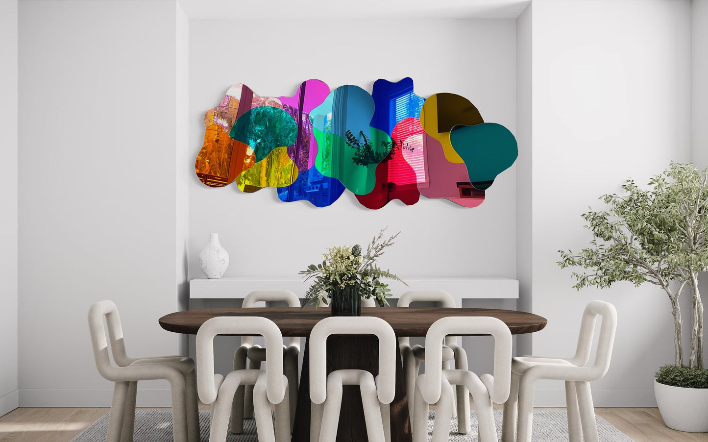 Mirrored Acrylic 3D Wall Art: Extra Large Pop Art Sculpture