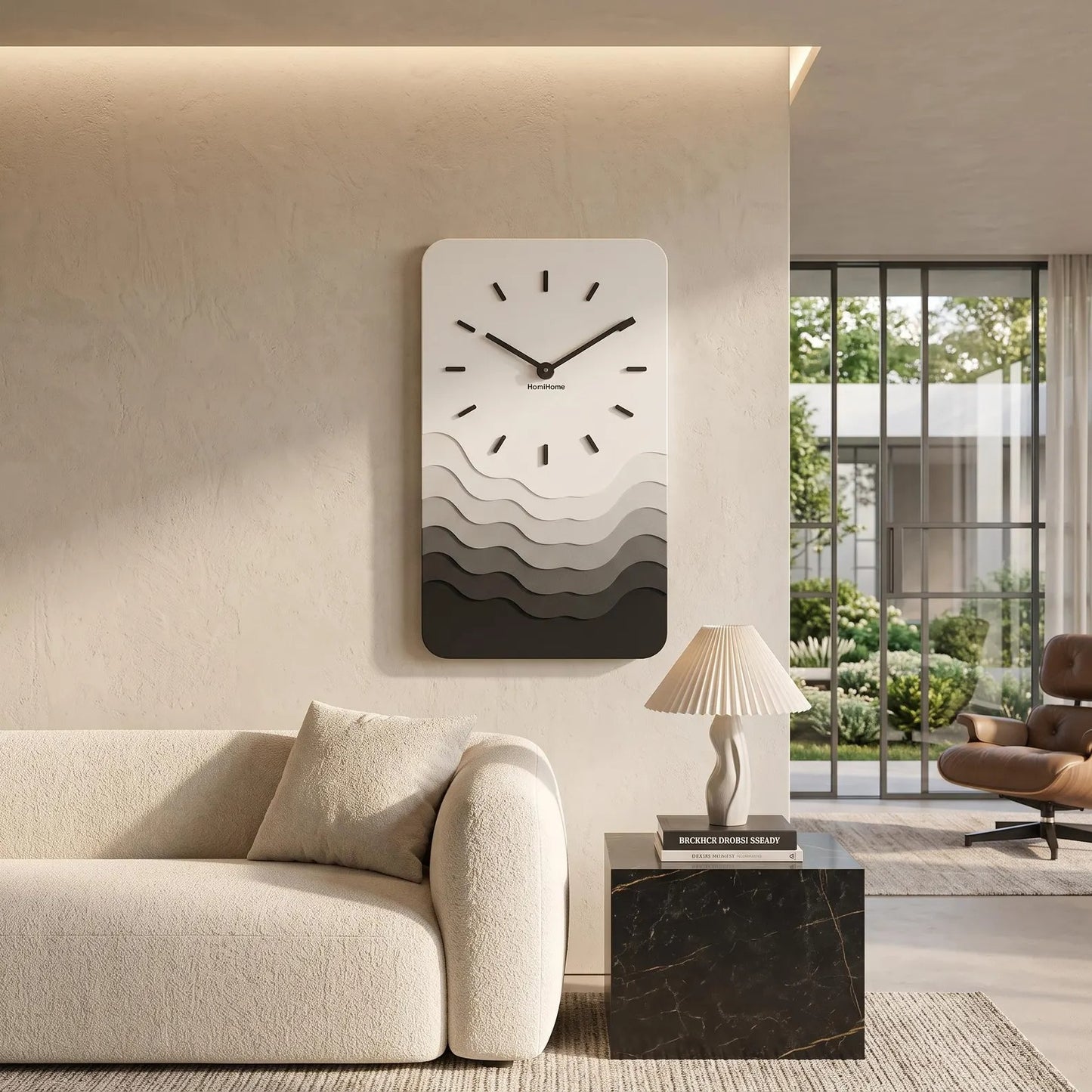Luxury Minimalist Wall Clock for Cinematic Interior Showcase